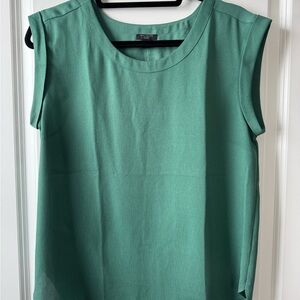 Sleeveless Green Top